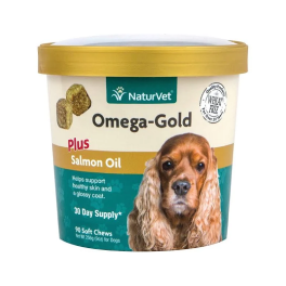 NaturVet Dogs - Omega-Gold Plus Salmon Oil